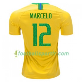 Tenue Brésil Marcelo 12 Domicile Coupe du monde 2018 Maillot de Foot